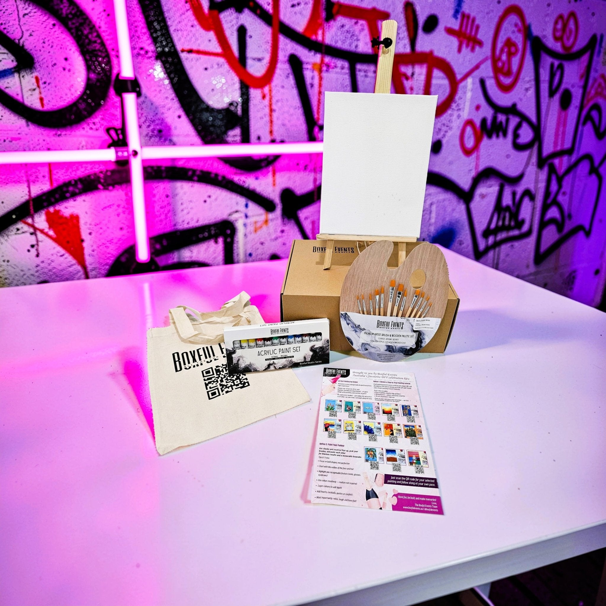 Paint and sip event kit